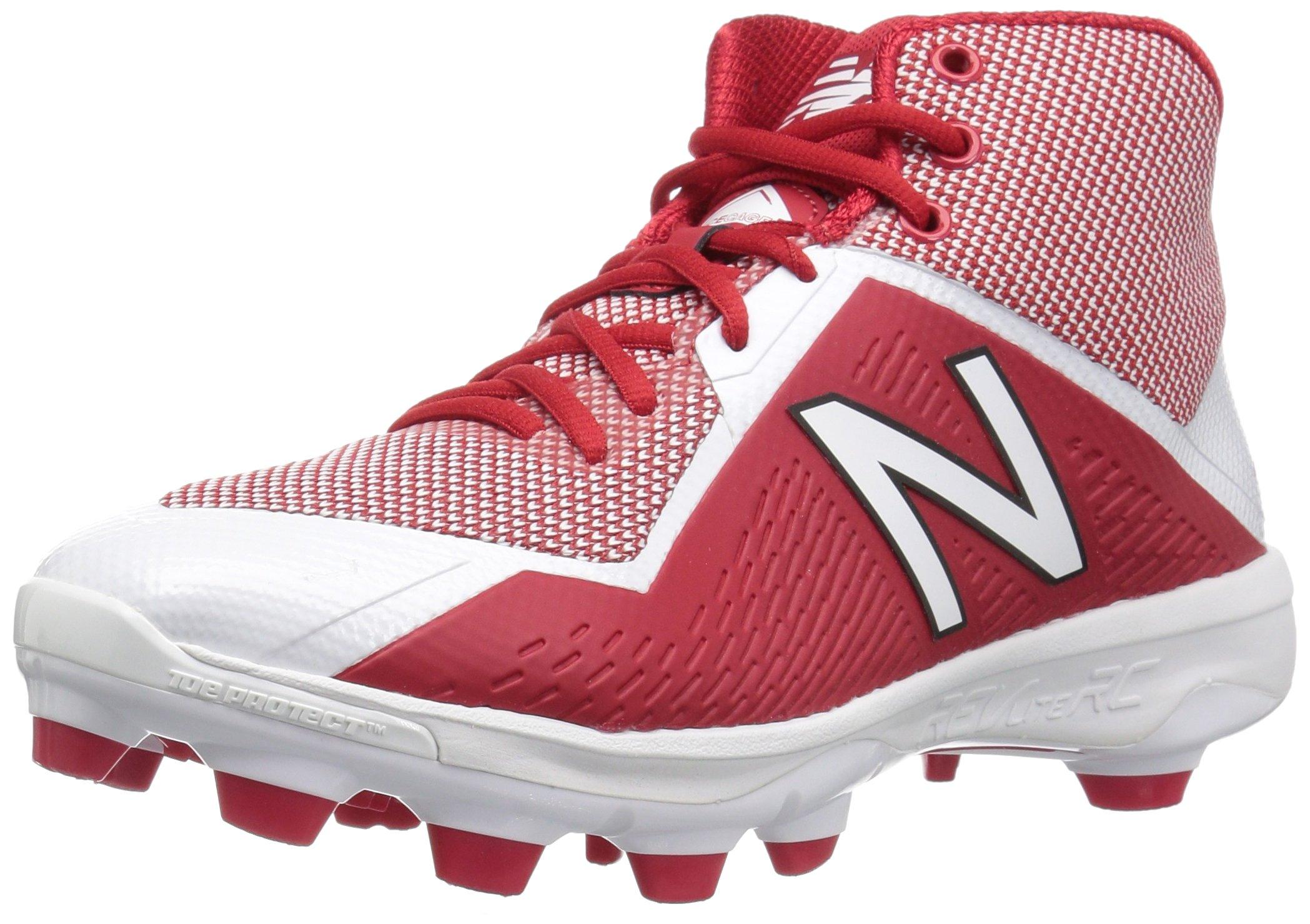 New Balance 4040v4 Metal Mid Metal Cleats Shoes in Red for Men | Lyst