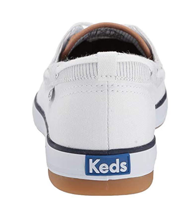 Keds Charter Boat Shoe in White Lyst