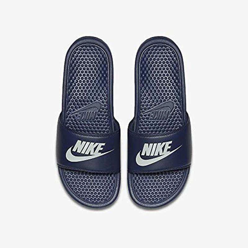 nike benassi jdi slides blue