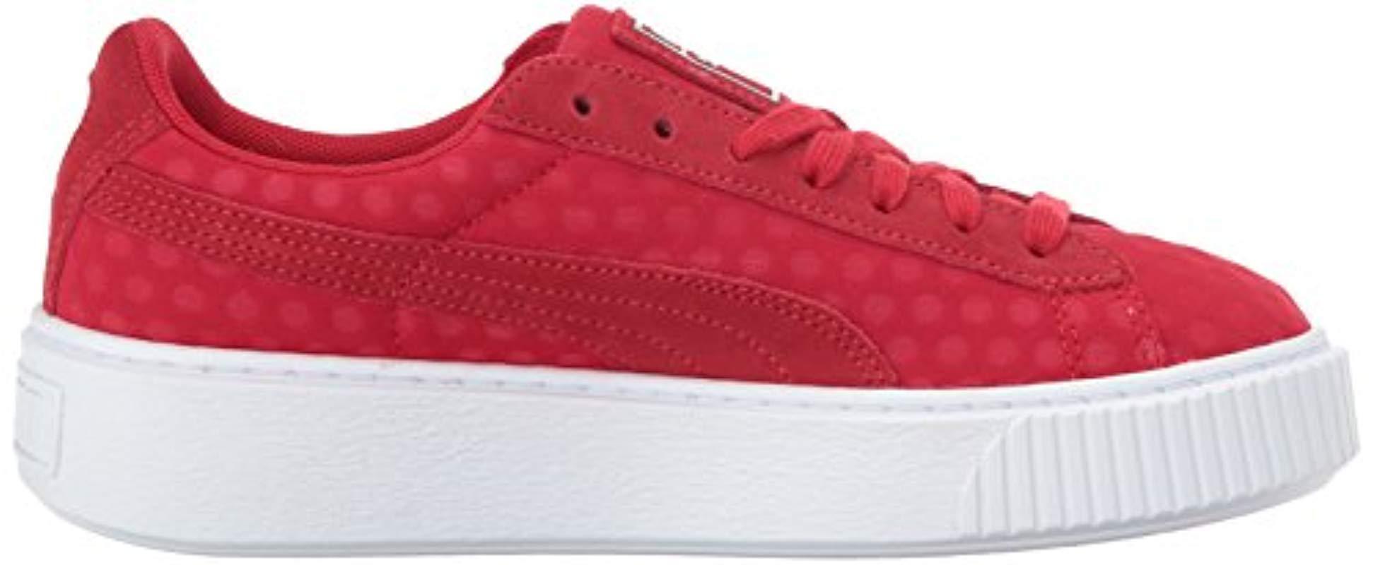 puma platform red