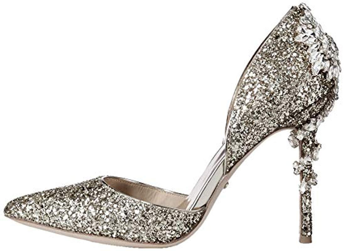 badgley mischka vogue iii glitter pumps