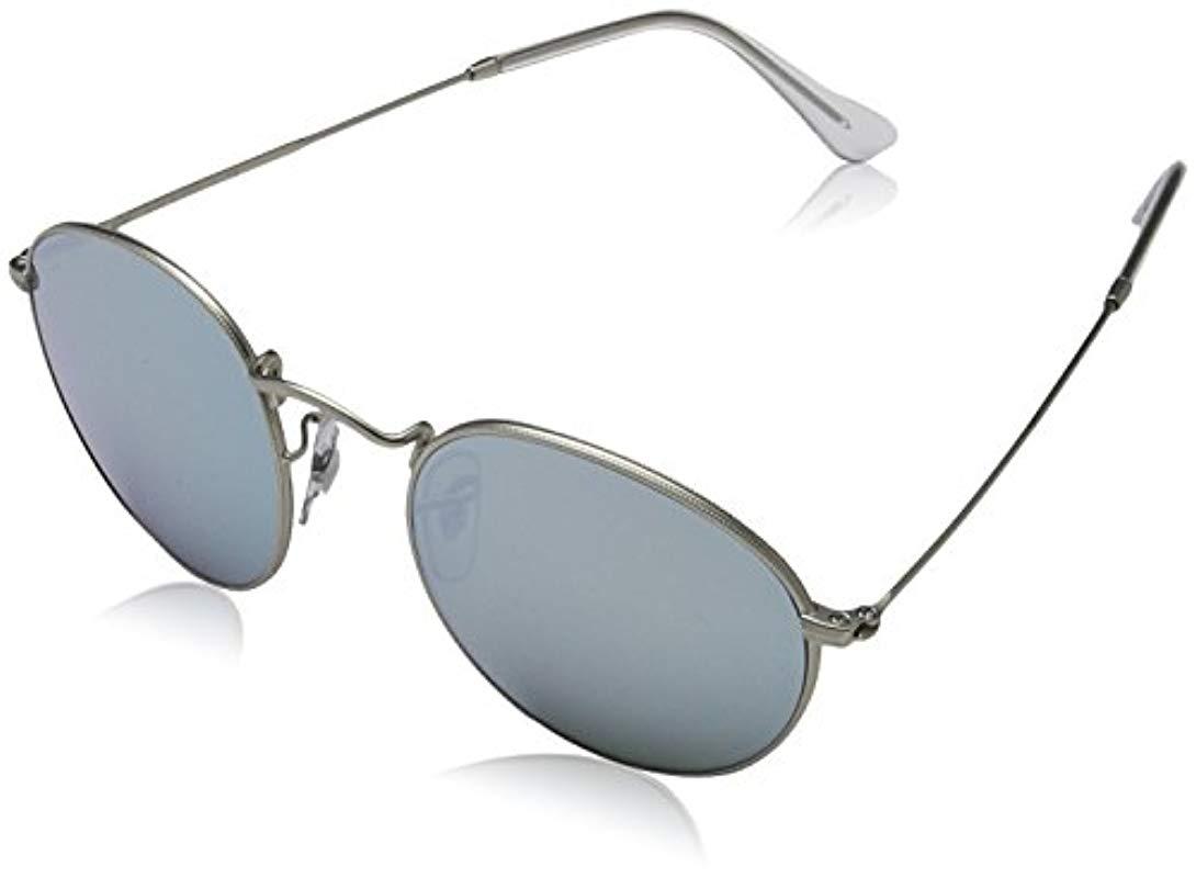 Ray-Ban Rb3447 Metal Round Sunglasses in Metallic - Save 46% - Lyst