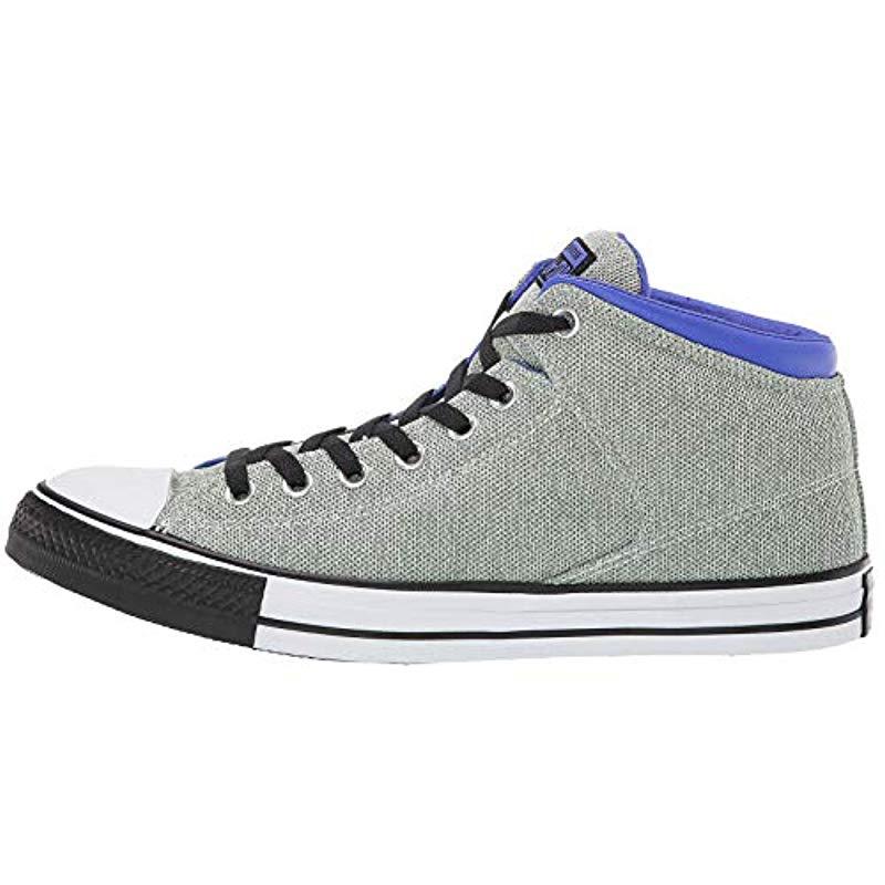 men's street tonal canvas high top sneaker