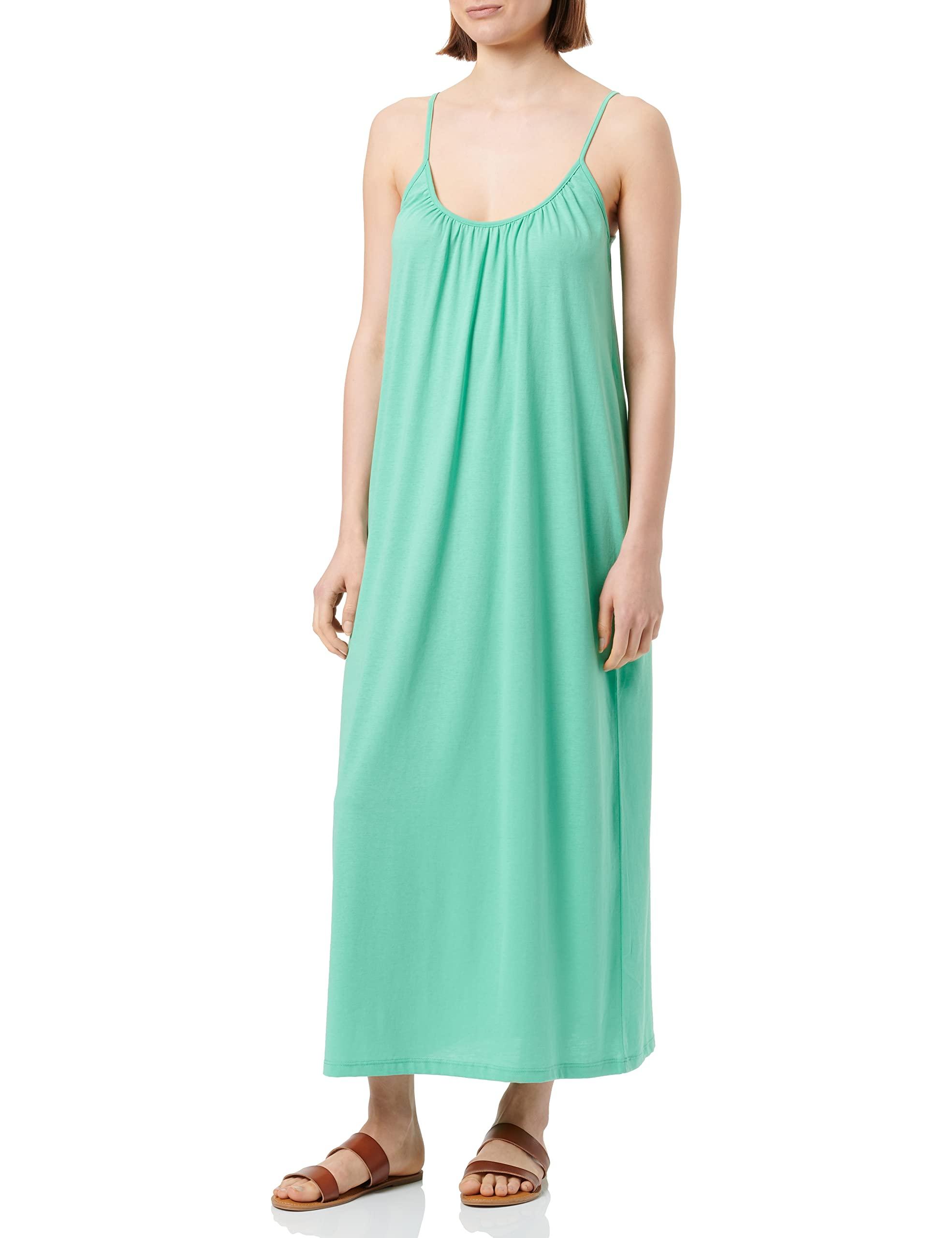 Vero Moda Vmluna Noos Singlet Ankle Dress in Green | Lyst UK