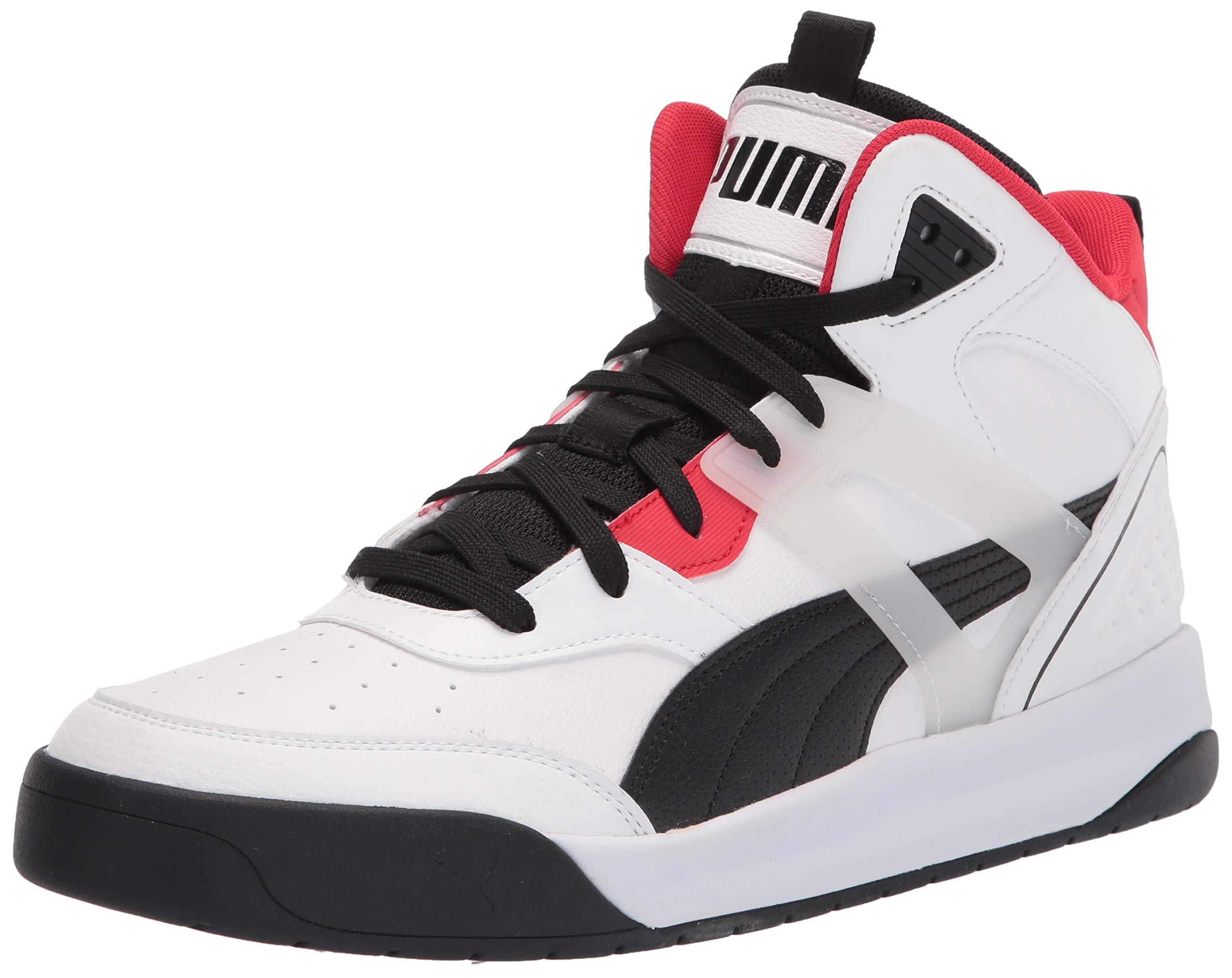 PUMA Backcourt Mid Sneaker in Black 