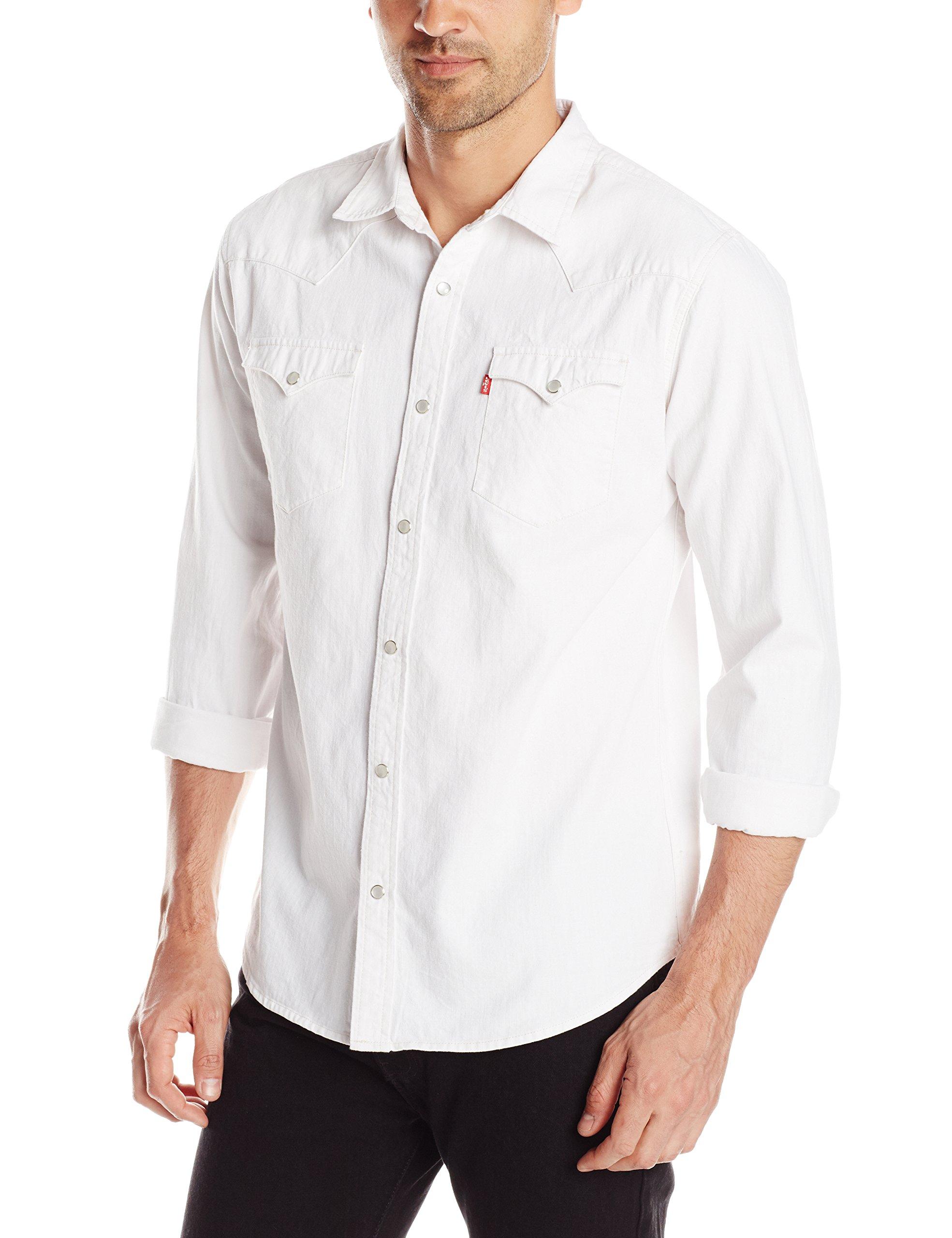 Levi's Denim Up Shirt Long_sleeve Button-down Shirt - White for Men - Lyst