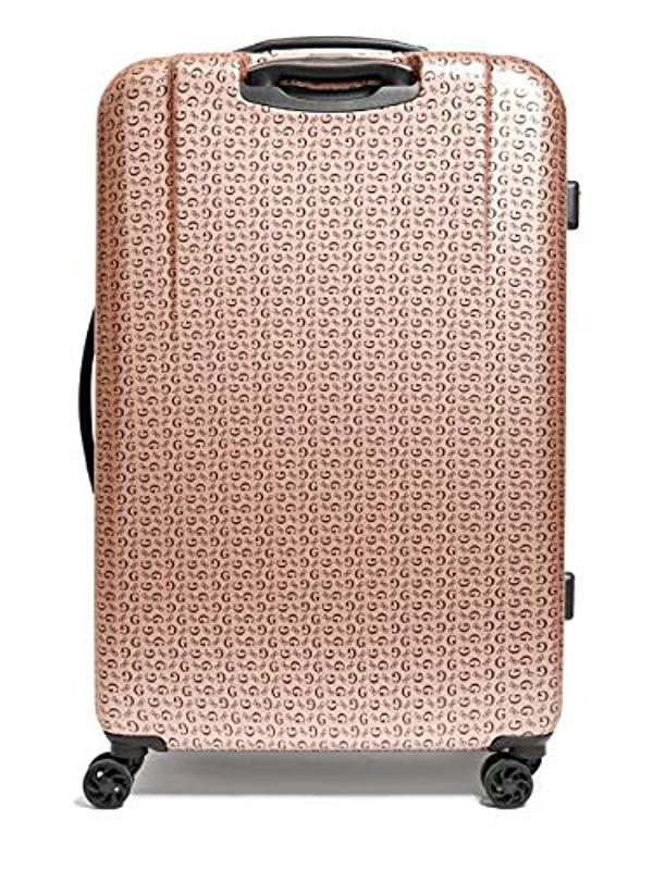Guess Burnley Collection 28" 8-wheeled Spinner Hardside In Rose Gold in  Pink | Lyst