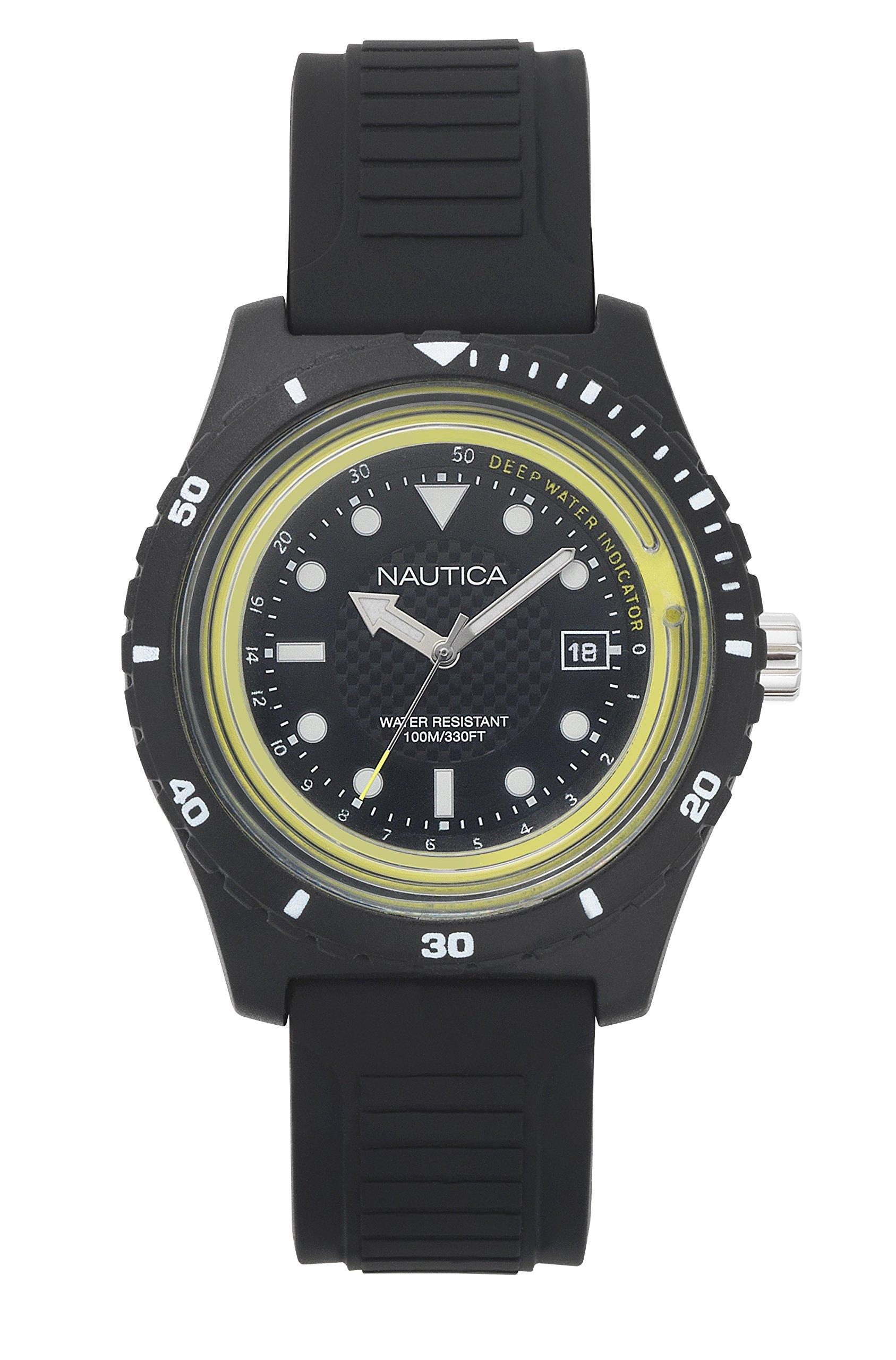 Nautica Datum klassisch Quarz Uhr mit Silikon Armband NAPIBZ001 in Schwarz  für Herren - Sparen Sie 33% - Lyst