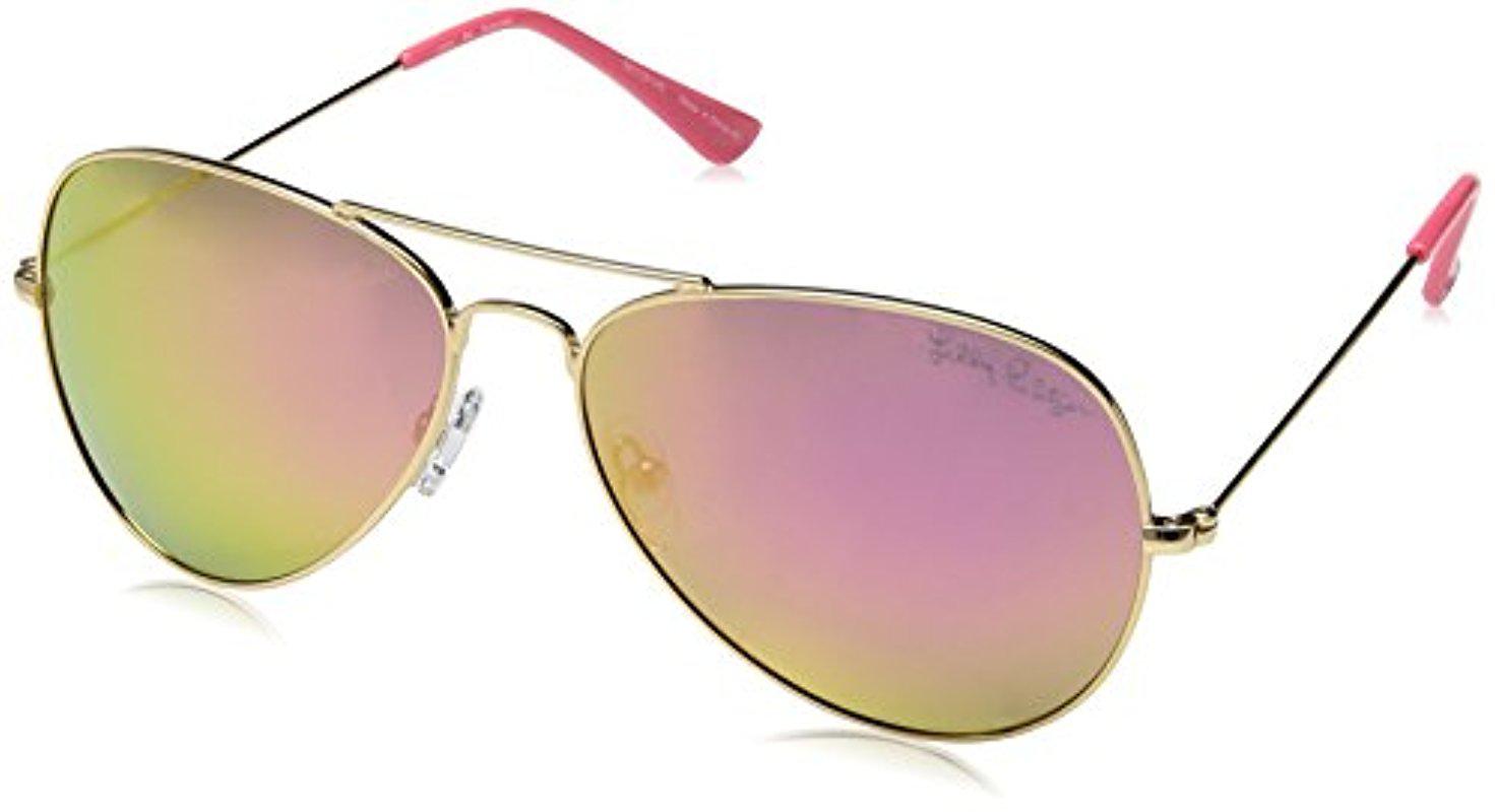 lilly pulitzer aviator sunglasses