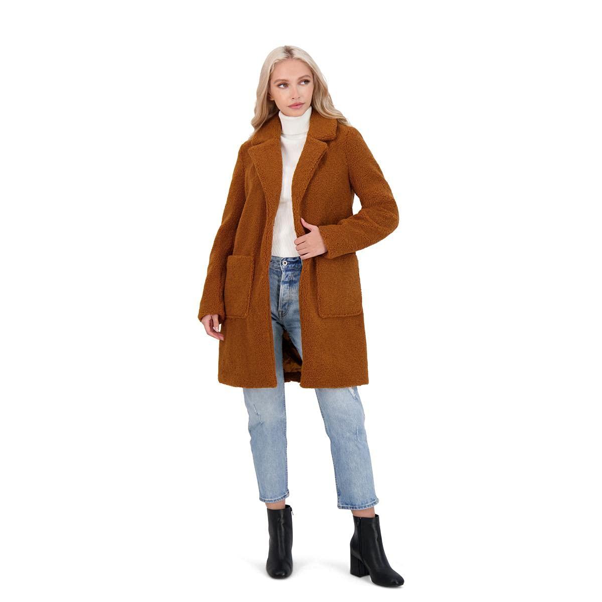 french connection teddy coat