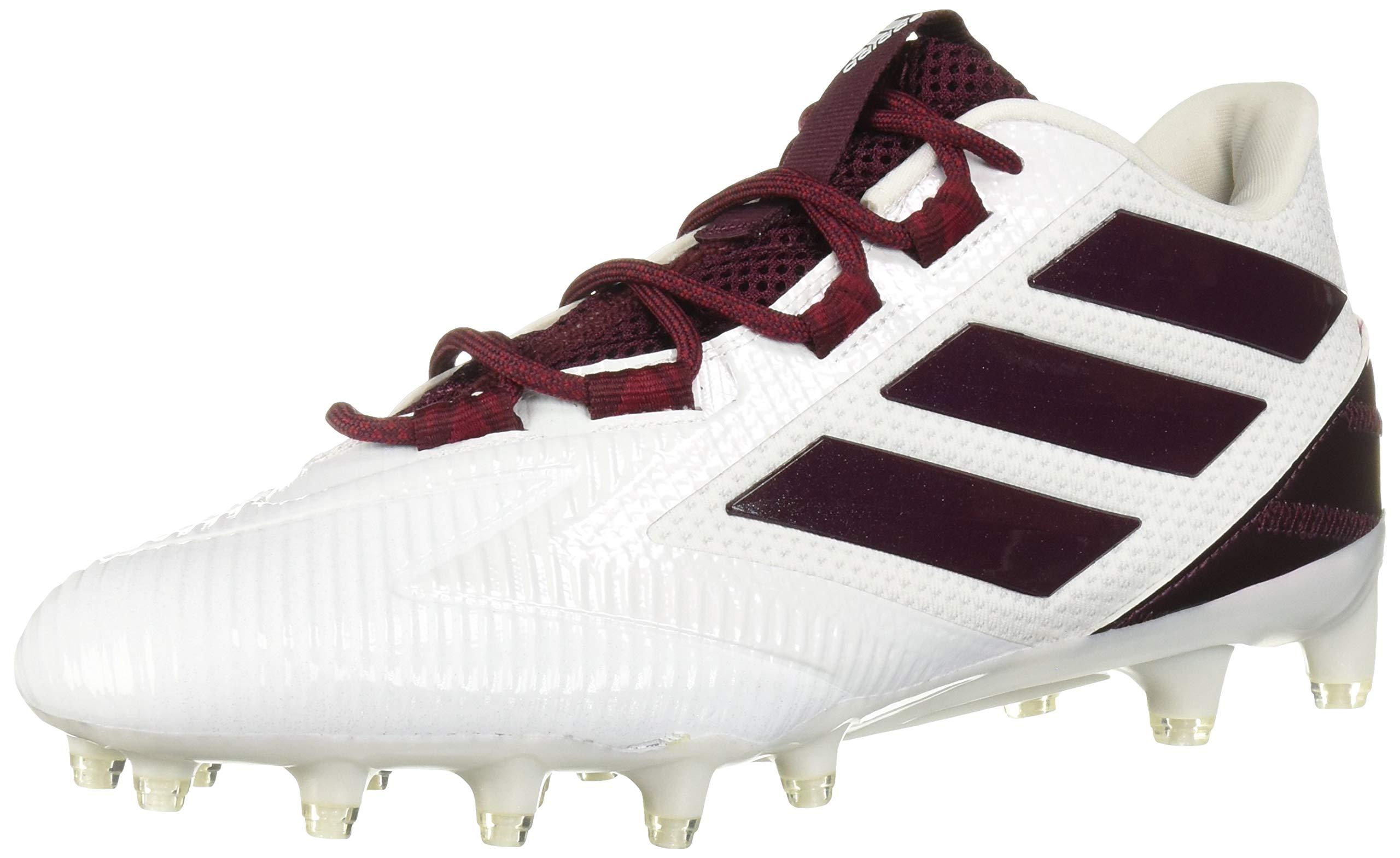 maroon and white adidas cleats