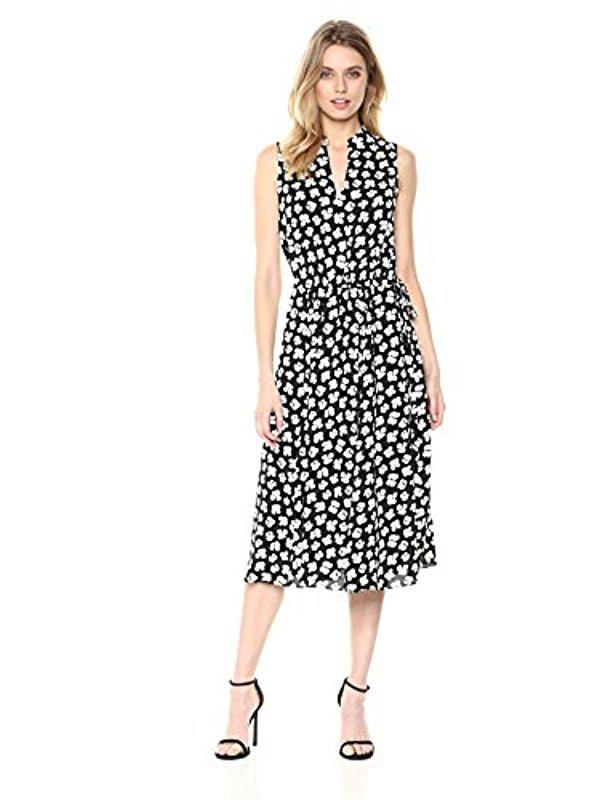 anne klein drawstring midi dress