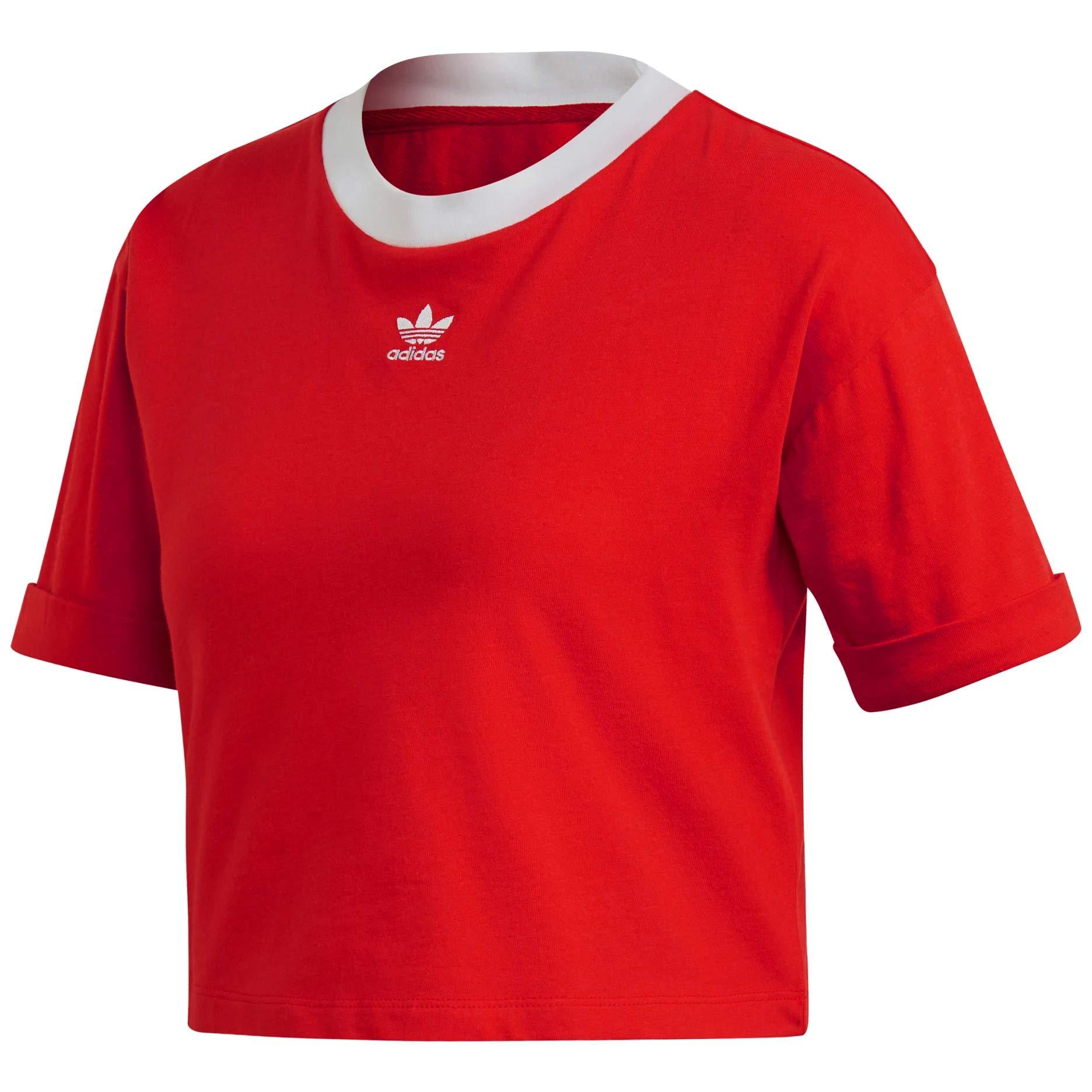 adidas Originals Cropped Top in Red - Save 20% - Lyst