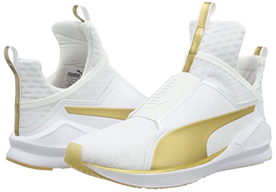 Gold Cross-trainer Shoe in White Gold 