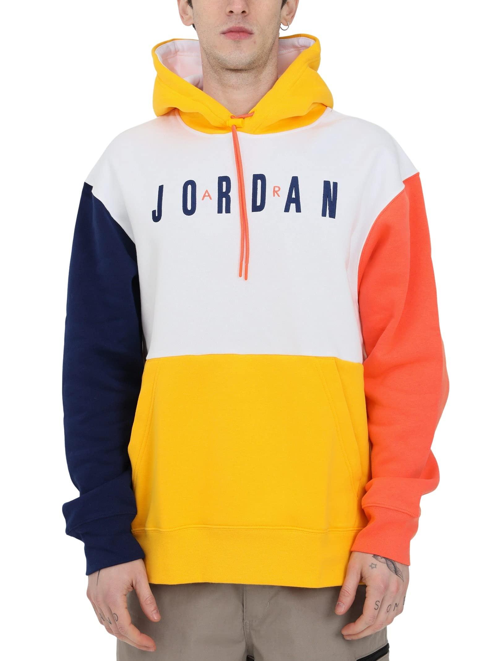 Air Jordan Felpa Uomo con Cappuccio Bianca Blu e Gialla CW8434-100 da Uomo  di Nike in Giallo | Lyst