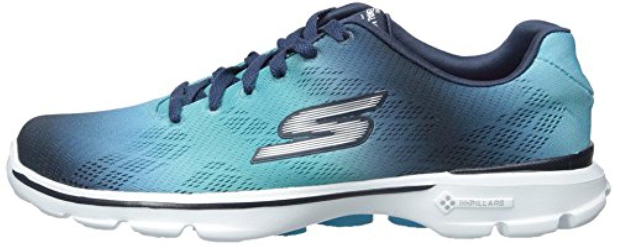 Skechers Performance Go Walk 3 Lace-up Walking Shoe in Blue | Lyst
