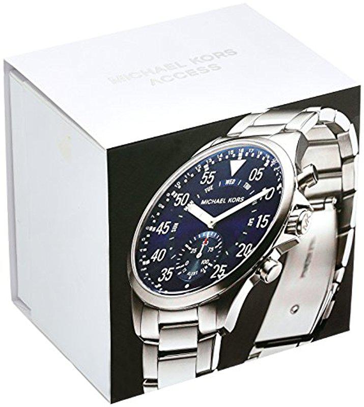 michael kors gage stainless steel hybrid smart watch