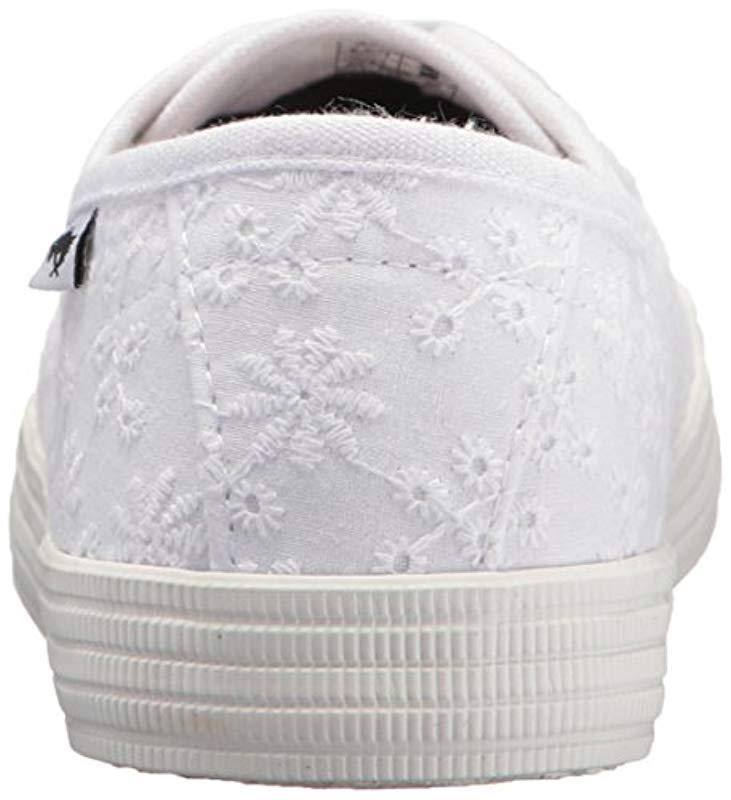Rocket Dog Chowchow Lucky Eyelet Cotton Sneaker in White | Lyst