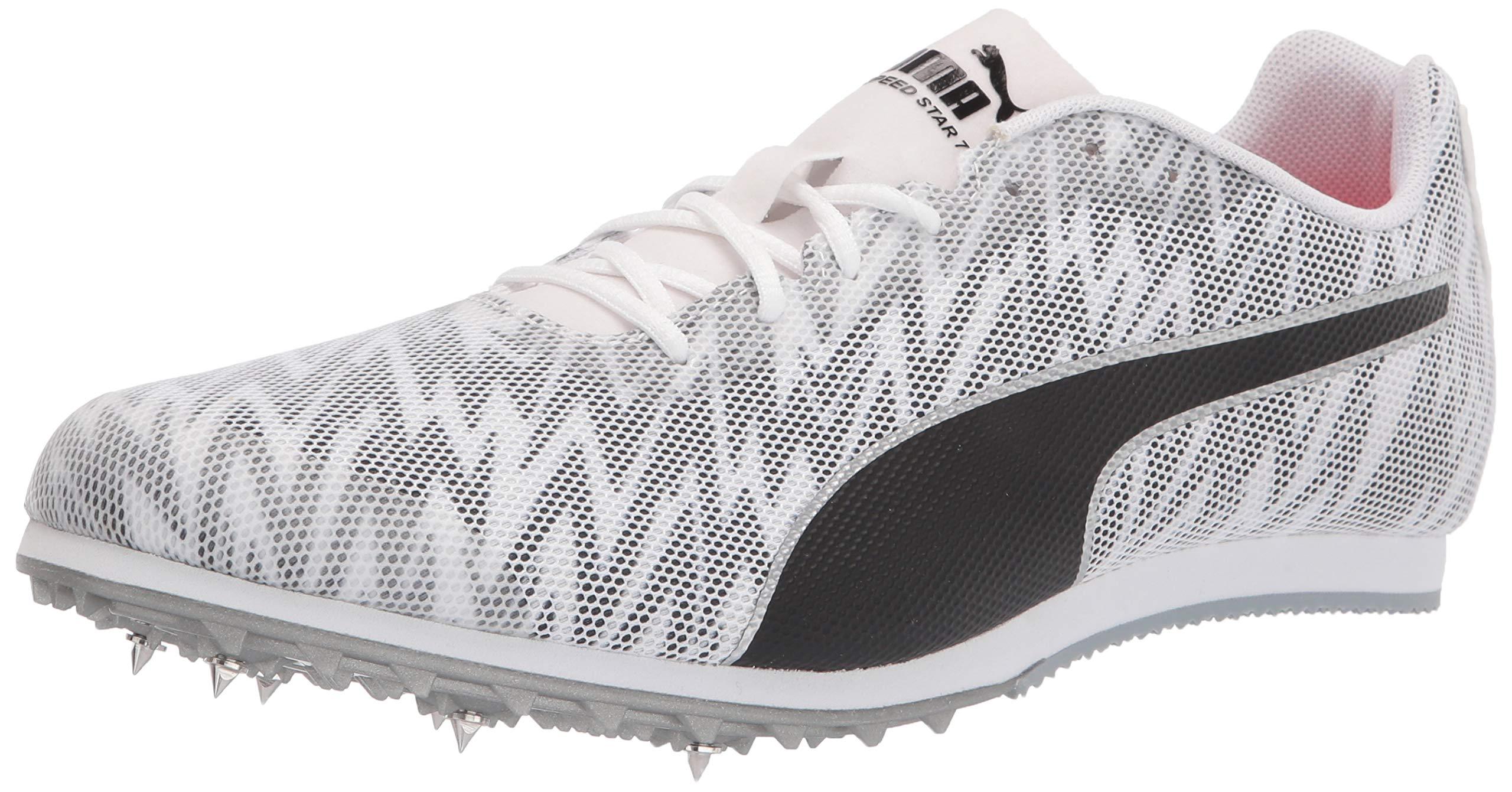 PUMA Suede Evospeed Star 7 Running Shoe Track And Field White Black Silver  for Men - Save 36% | Lyst