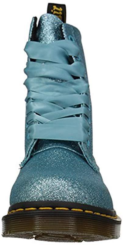 dr martens pascal glitter turquoise