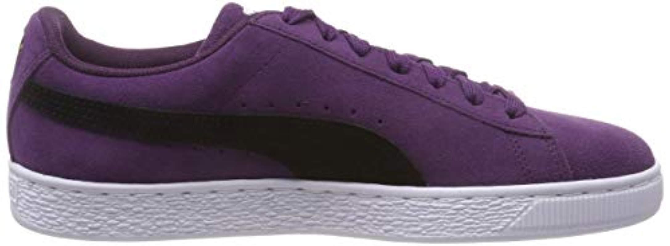 Purple and black puma suede deals