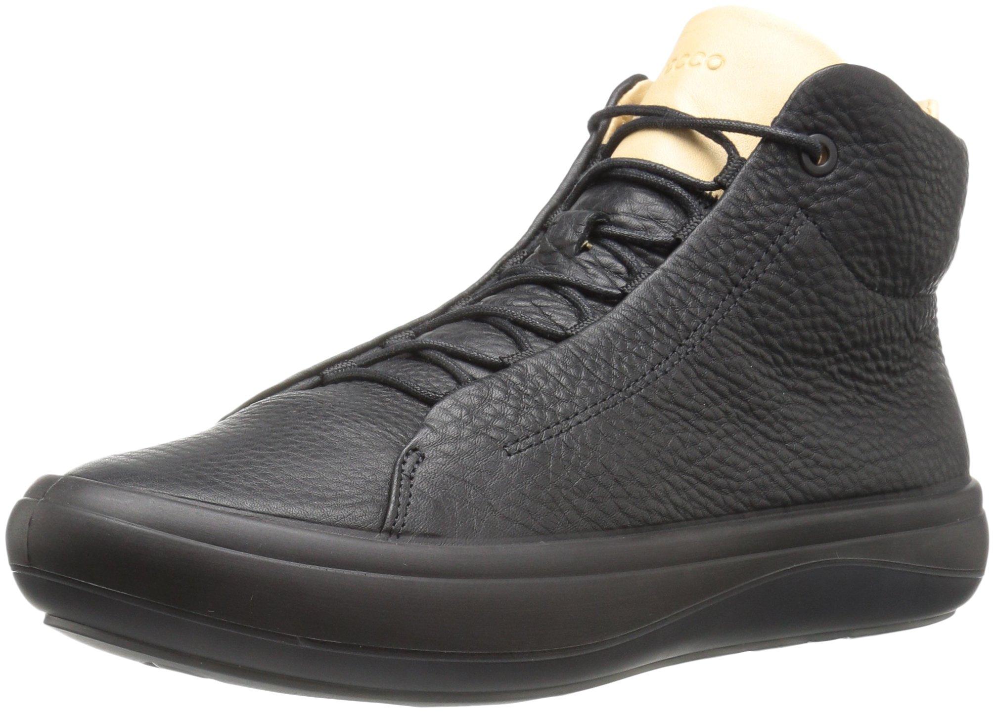 Ecco Leather Kinhin High Top Fashion Sneaker in Black - Lyst