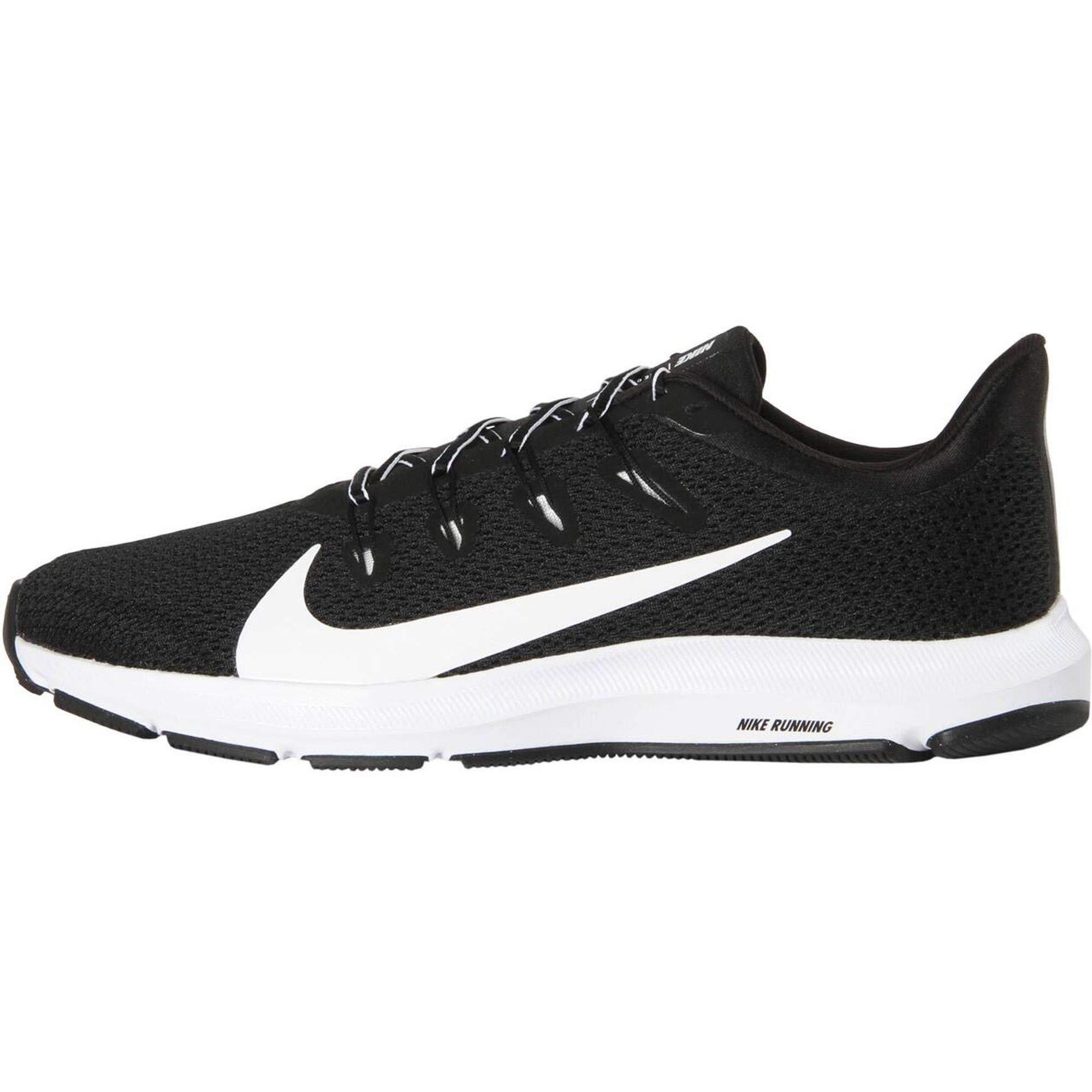 nike running quest 2 trainers in triple black