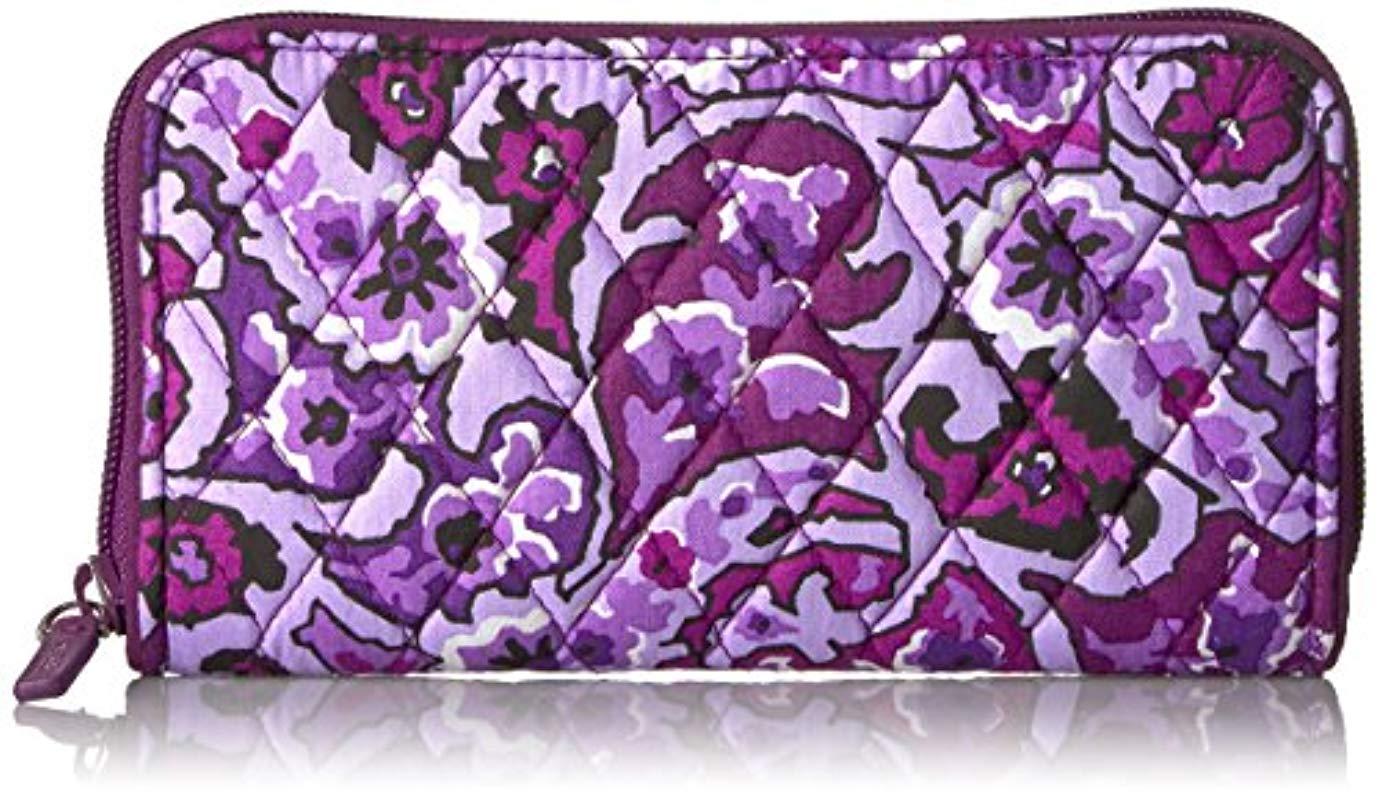 vera bradley wristlet purple
