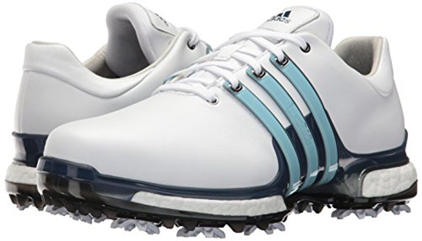 adidas Leather Tour 360 Boost 2.0 Golf Shoe in Blue for Men - Lyst