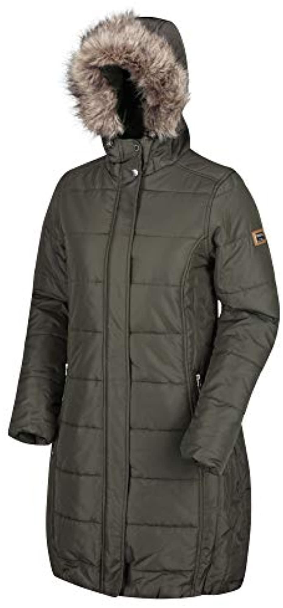 regatta fermina 11 faux fur trim hooded coat