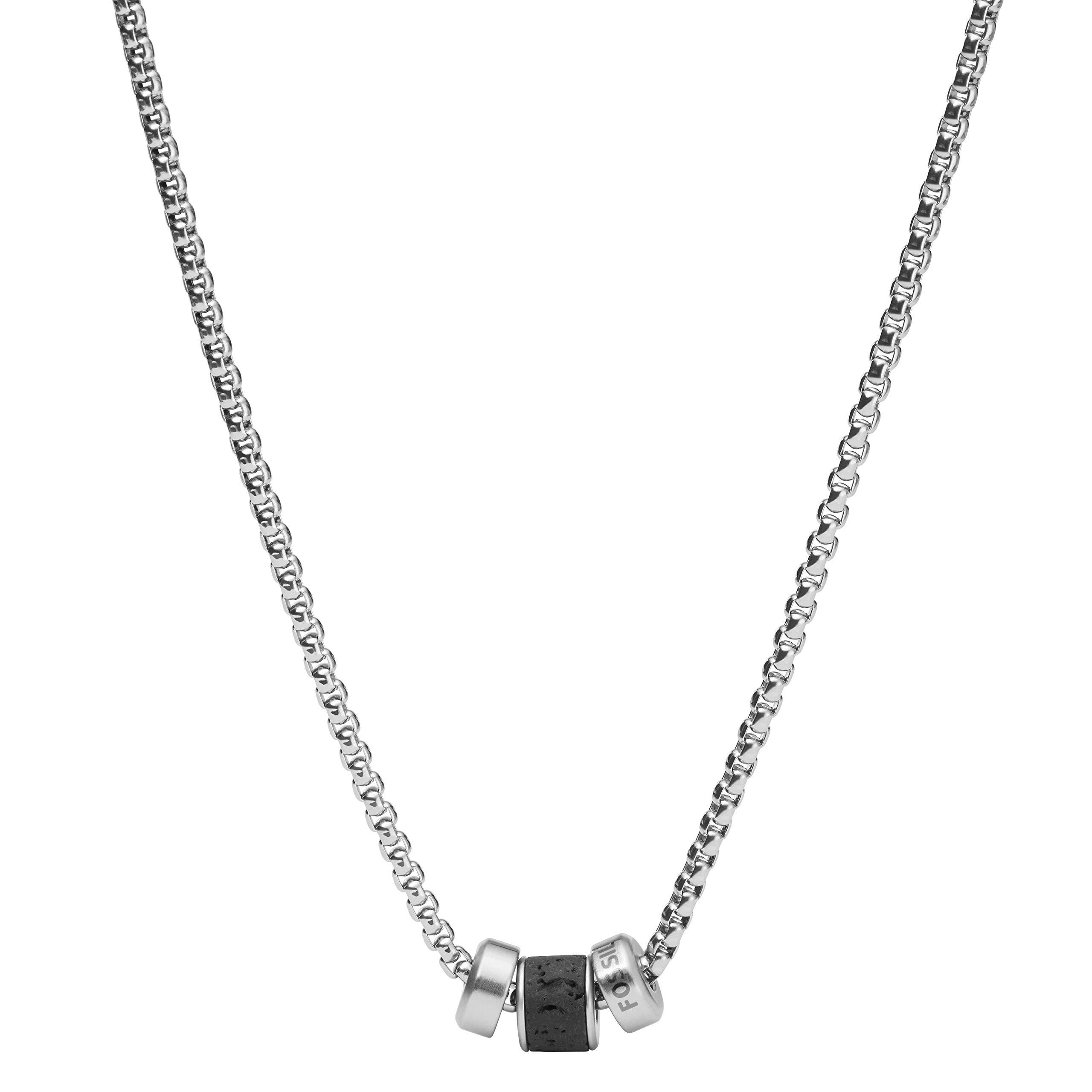 Fossil Stainless Steel Necklace in Silver (Metallic) - Lyst
