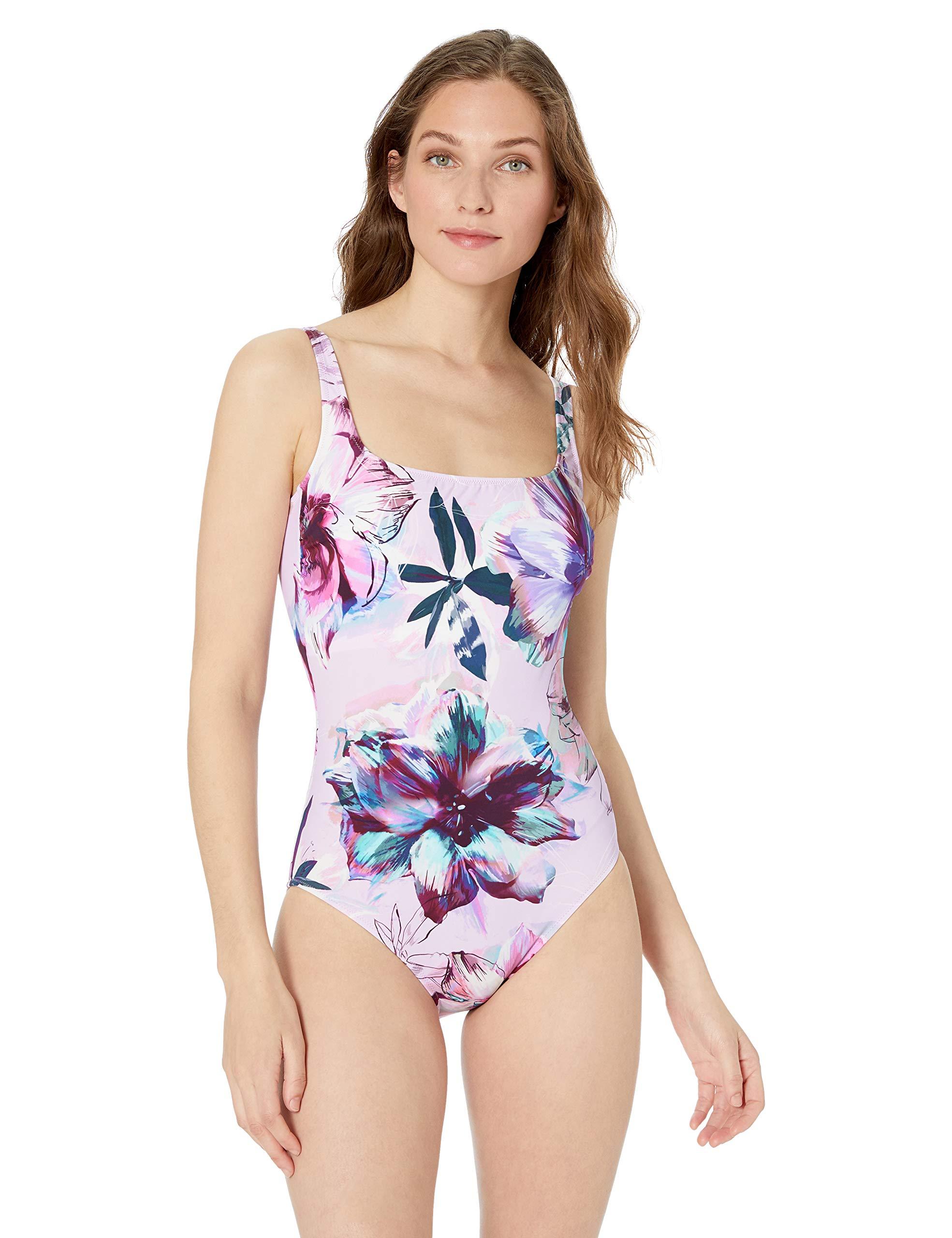 gottex square neck one piece swimsuit