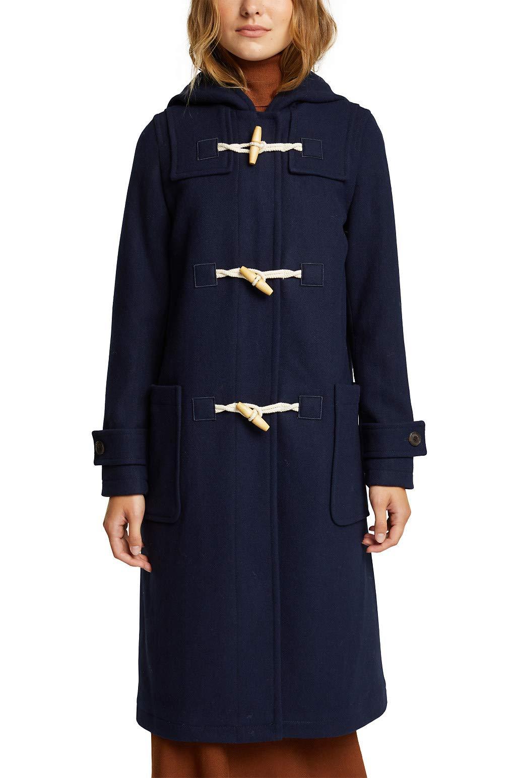Esprit Recycelt Duffle Coat aus Woll Mix in Blau Lyst DE