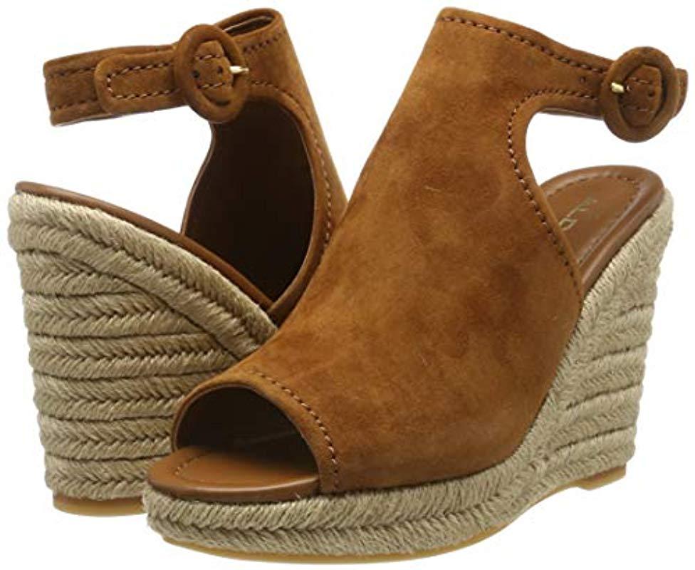 ALDO Nurka Ankle Strap Sandals in Brown Camel Suede 39 (Brown) - Lyst
