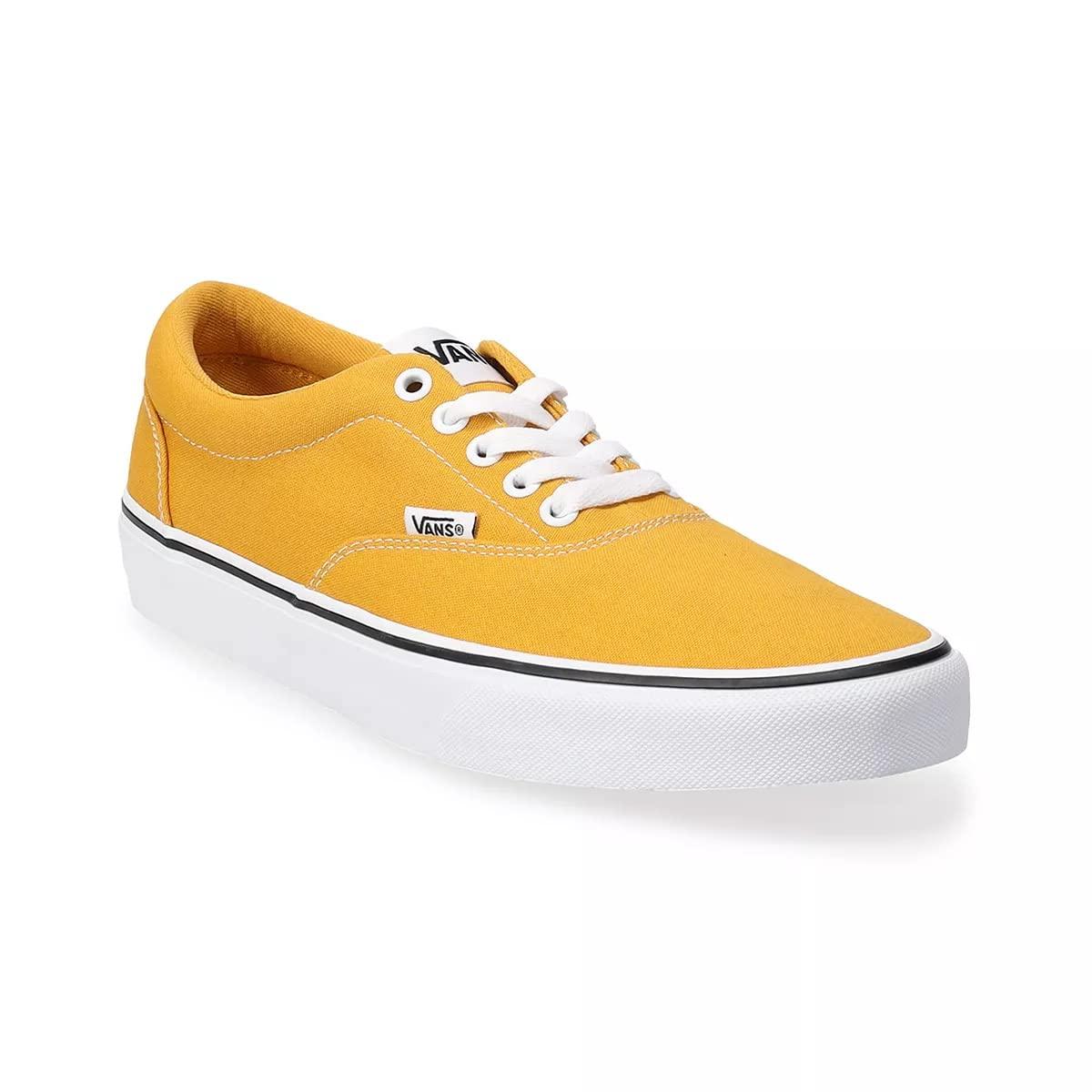 Yellow canvas hot sale vans