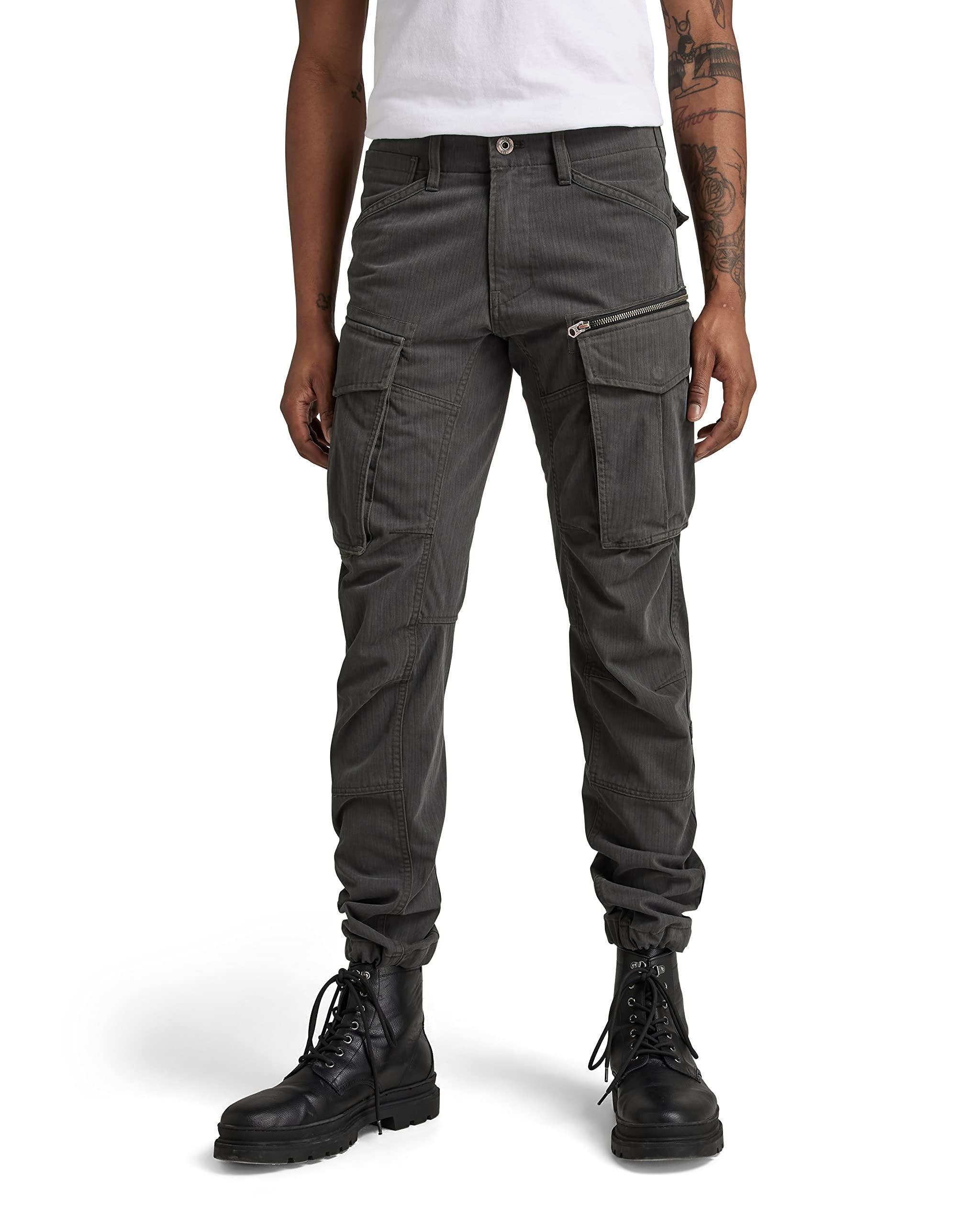G-Star RAW Rovic Zip 3d Straight Tapered Fit Cargo Pants in Black for Men |  Lyst