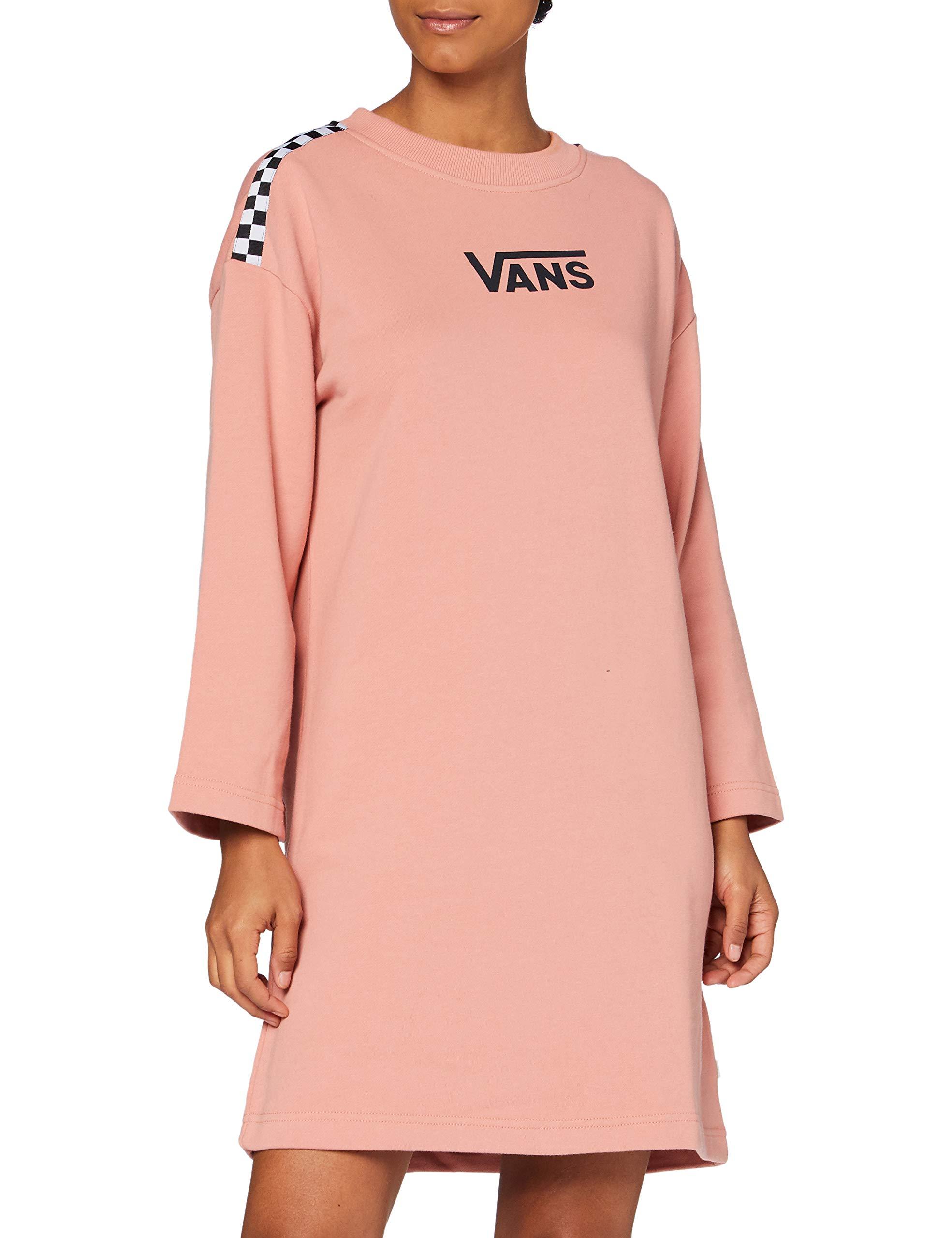 vans pink hoodie dress
