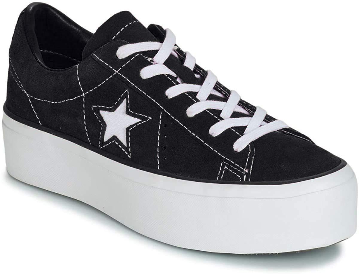 white platform one star converse