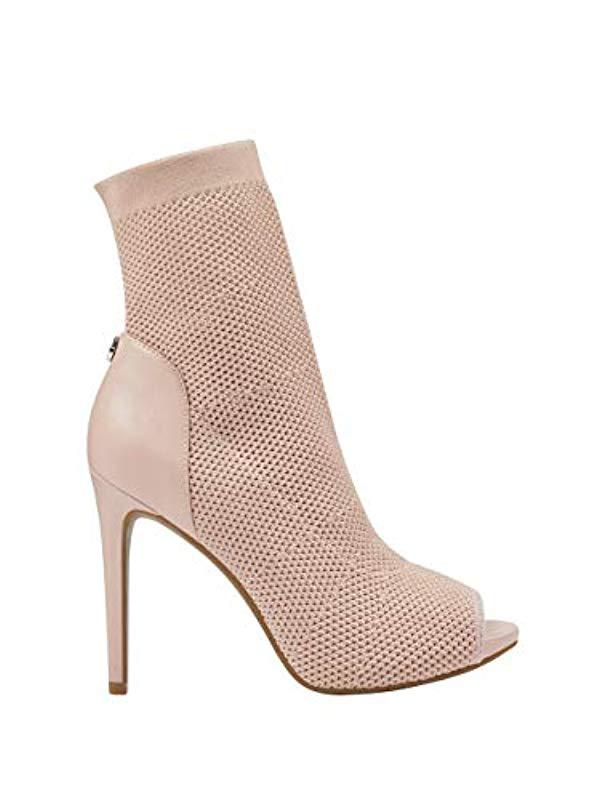 Guess Abri Knit Sock Booties in Pink - Lyst