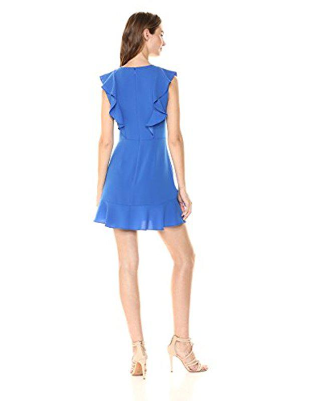 bcbg eleeza ruffle dress