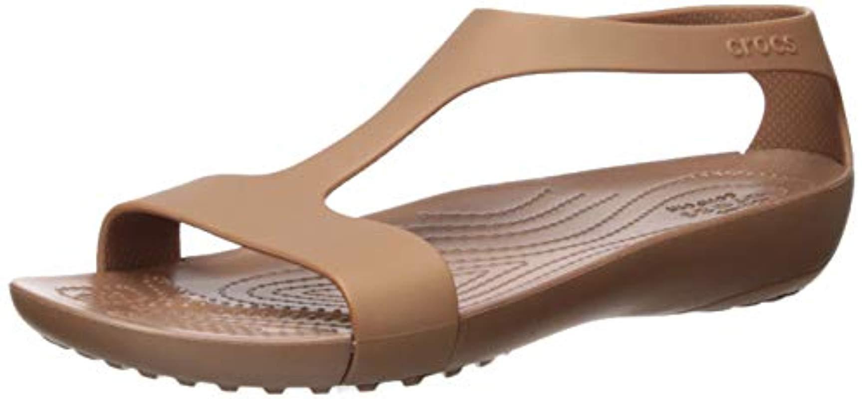 crocs serena sandal bronze