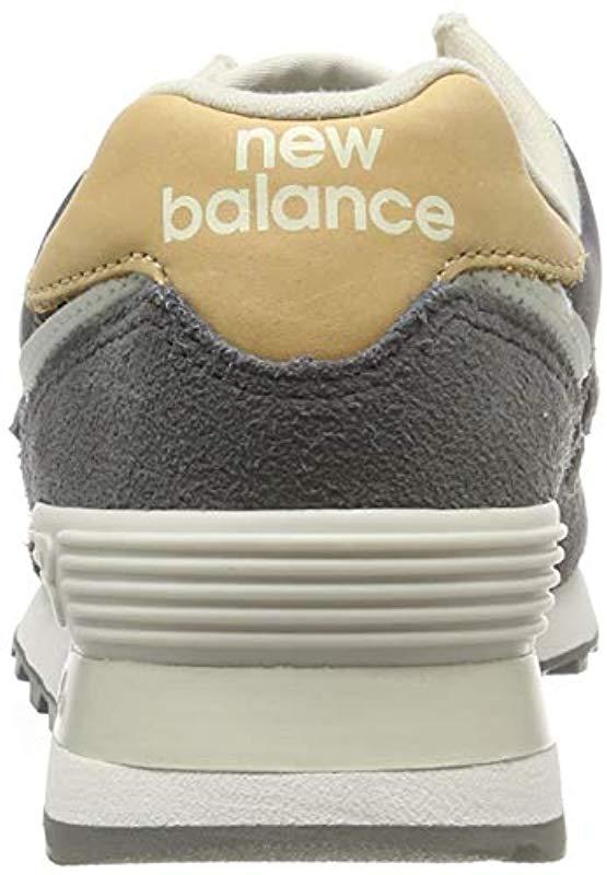 new balance grey 574 v2 metallic trainers