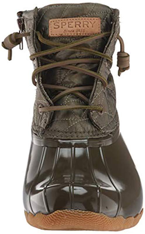 olive sperry boots