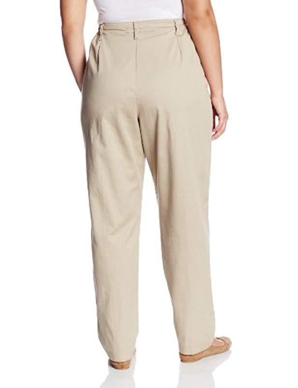 Lee Jeans Plus-size Relaxed Fit Side Elastic Pant, Taupe, 22w Medium | Lyst