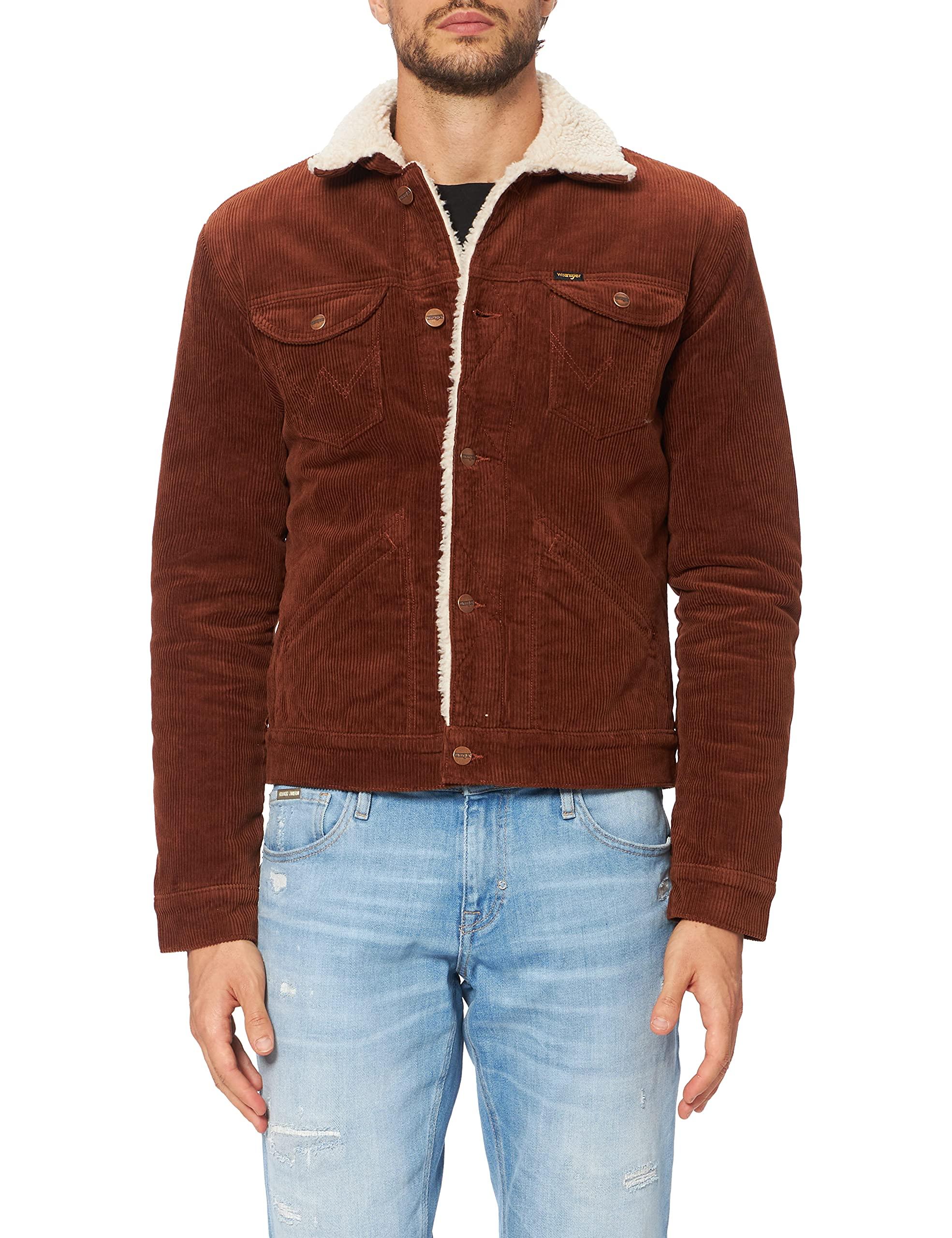124mj Sherpa Giacca in Denim di Wrangler in Marrone per Uomo - 50% di  sconto | Lyst