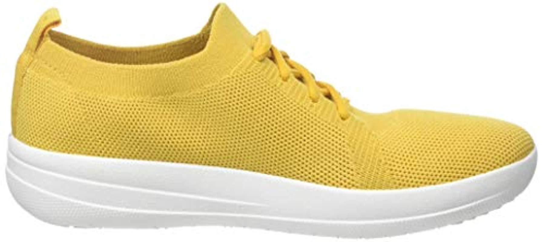 Fitflop Synthetic F-sporty Uberknit Sneakers Low-top in Yellow - Lyst