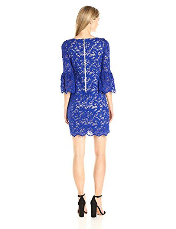 Eliza j bell top sleeve lace dress