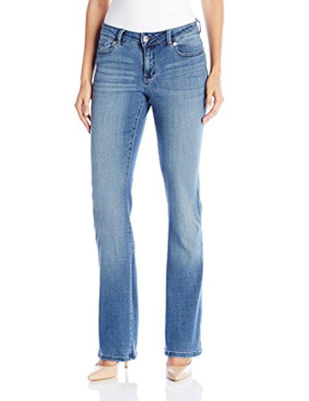 lee women's modern series curvy fit bootcut jean with hidden pocket