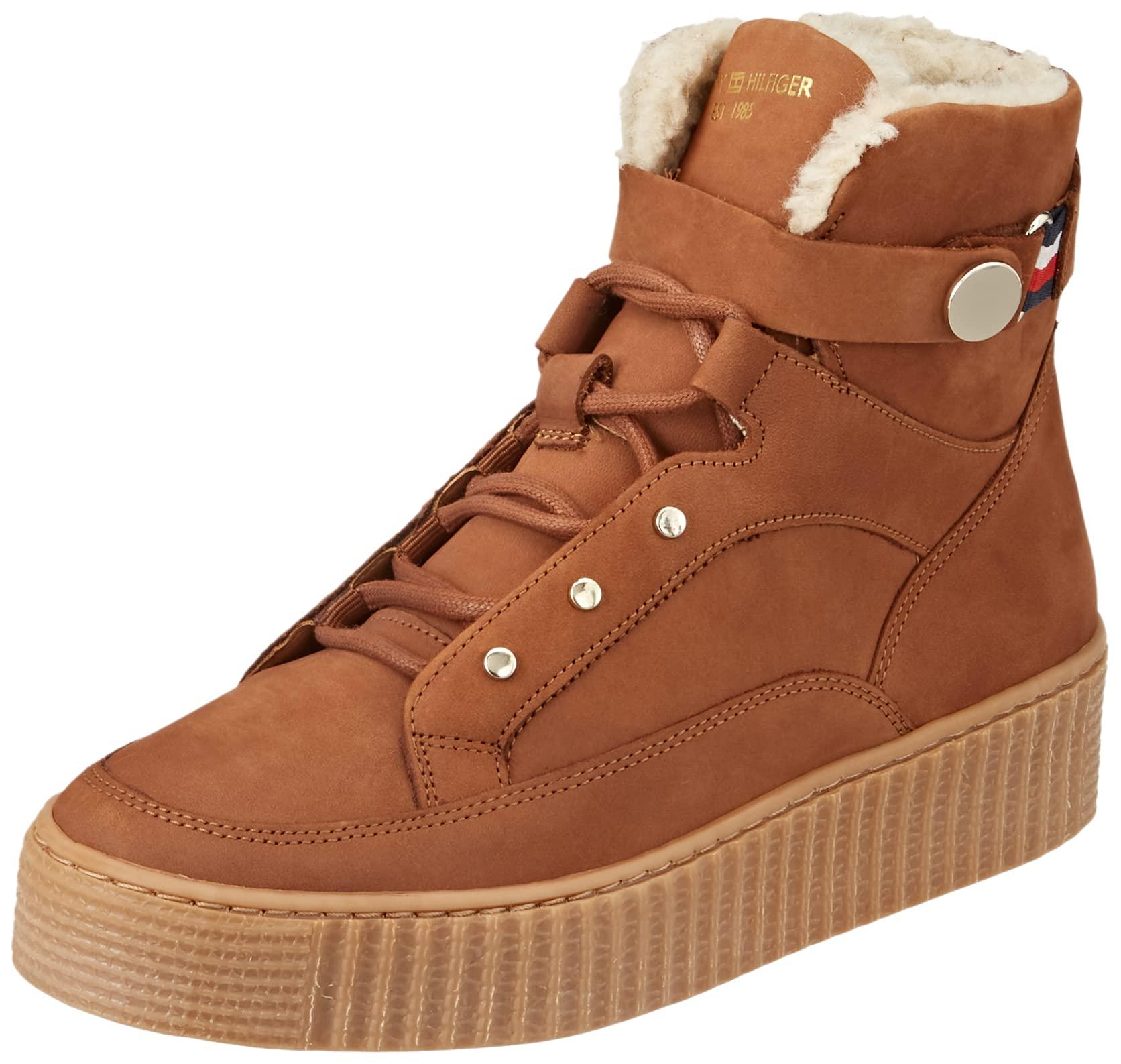 tommy hilfiger tommy warm lined lace up bootie