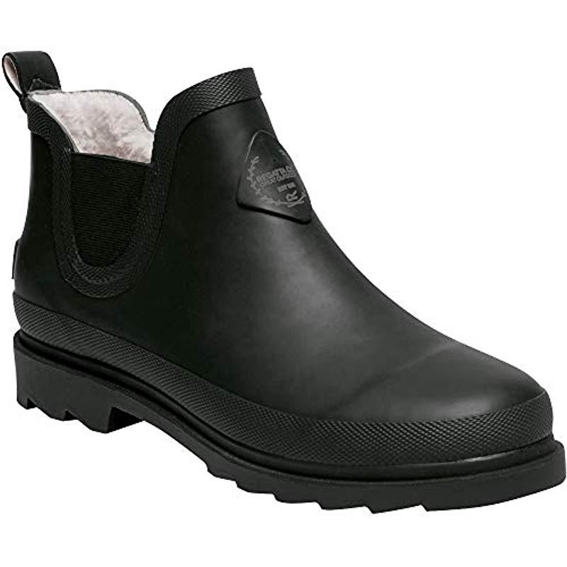 Regatta Fur Lady Harper Cosy' Rubber Wellington Boot in Black Lyst